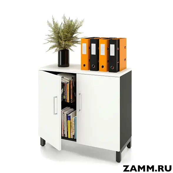 Шкаф ZAMM распашной 2 полки, 2 двери. На металлокаркасе 900 (Ш:900, Г:414, В:837)