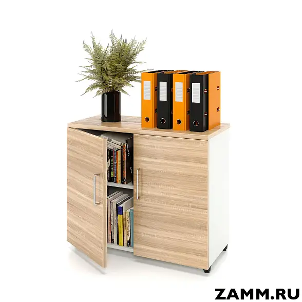 Шкаф ZAMM распашной 2 полки, 2 двери. На регулируемых опорах 900 (Ш:900, Г:414, В:747)