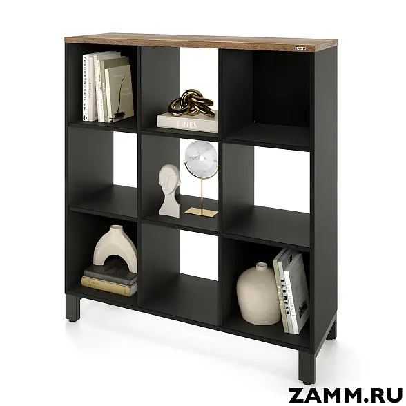 Стеллажная система MIX 3х3 ZAMM для дома. На металлокаркасе (Ш:1121, Г:370, В:1247)