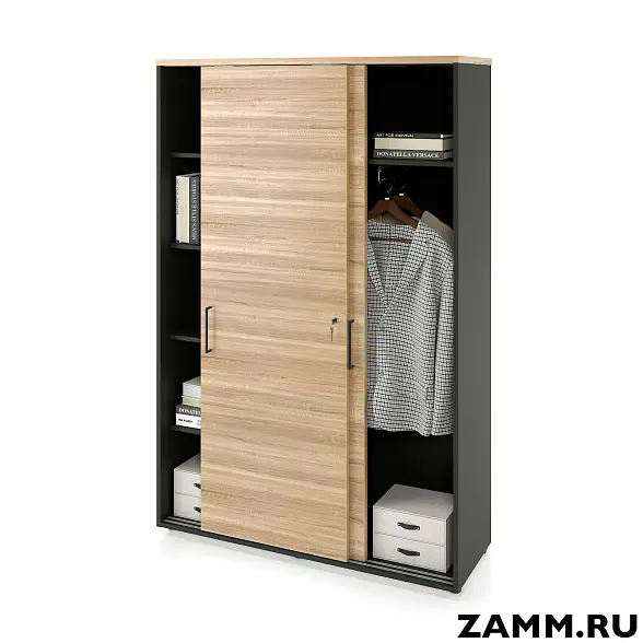 Локер ZAMM (шкаф-купе) 5 полок.1 с.: шт., 2 с..: 5 полок. Опоры рег-е 1200 (Ш:1200, Г:414, В:1812)