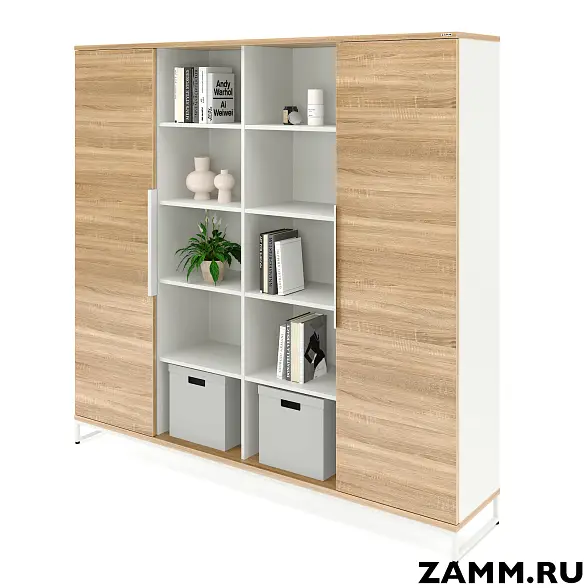 Шкаф ZAMM Прага 4 секции. На металлическом основании 414 (Ш:2294; Г:414; В:1985)