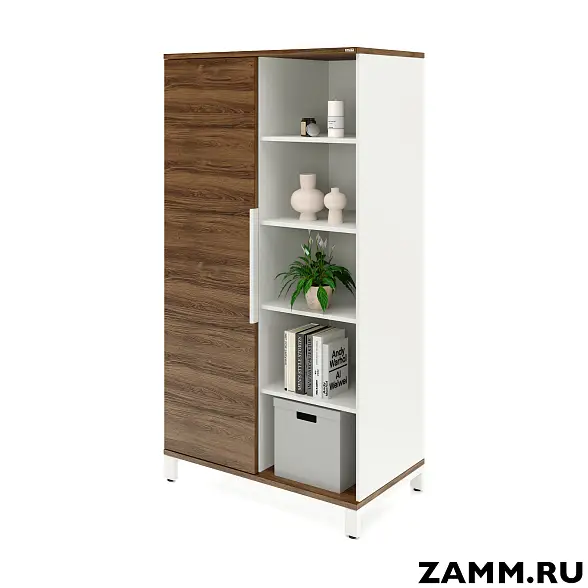 Шкаф ZAMM Прага 2 секции. На металлокаркасе Левый 600 (Ш:1158; Г:600; В:1985)