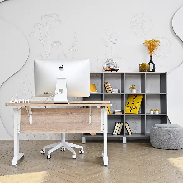 Стеллажная система MIX 4x4 ZAMM. На металлокаркасе (Ш:1494, Г:370, В:1617) 