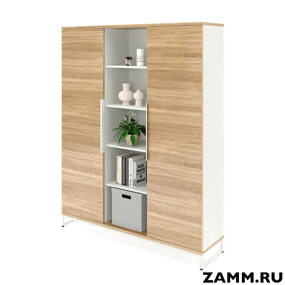 Шкаф ZAMM Прага 3 секции. На металлическом основании 414 (Ш:1726; Г:414; В:1985)