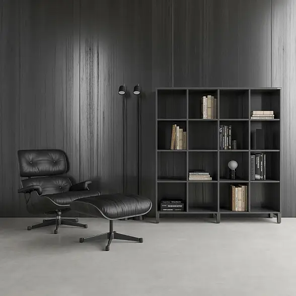 Стеллажная система MIX 4x4 ZAMM. На металлокаркасе (Ш:1494, Г:370, В:1617) 